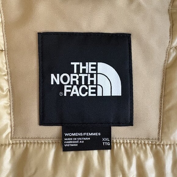 The North Face Mountain Range Down Parka Coat Khaki Stone Sz XXL NWT $400 - Picture 9 of 16